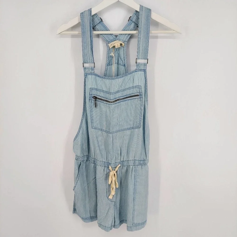 Love Stitch Sierra Short Overalls New Romper Small